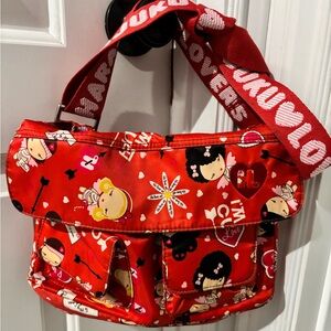 Harajuku Lovers Cupid Red Crossbody with Adjustable Strap